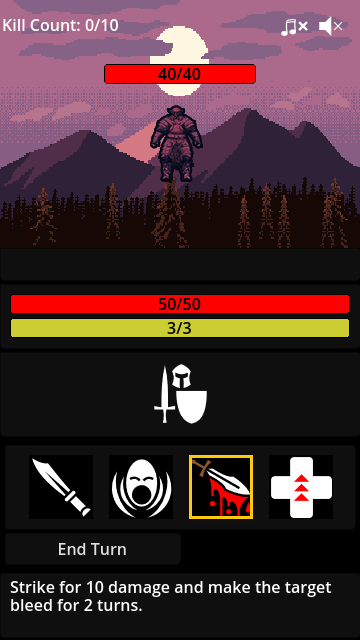 Game preview of the battle and skill system.